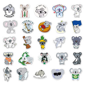 50 autocollants en PVC mignons de <span class=keywords><strong>koala</strong></span>, autocollants en vinyle autocollants pour casques, téléphones, ordinateurs portables, bouteilles, jouets - Product Image 3
