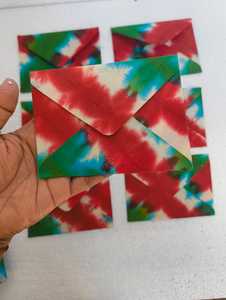 Tarjetas de Boda de Papel Lokta Hechas a Mano con Tinte Shibori Personalizado con Diseño de Letras Personalizadas para Reventa de Lujo - Product Image 6