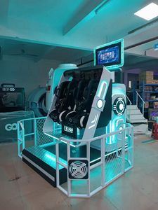 เครื่องเล่นเกมอาร์เคด 9D <span class=keywords><strong>VR</strong></span> <span class=keywords><strong>360</strong></span> องศา รุ่นใหม่ล่าสุด สำหรับเล่นในร่ม/กลางแจ้ง โครงสร้างโลหะ พร้อมเครื่องจำลองการบิน ภาพยนตร์ <span class=keywords><strong>4K</strong></span> HD และโรงภาพยนตร์ <span class=keywords><strong>VR</strong></span> 720 - Product Image 5