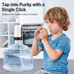 Distributeur d'eau froide automatique, pompe électrique, rechargeable par USB, mini fontaine à eau portable, écologique, en acier inoxydable - Product Image 2