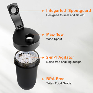 חם מוכר 600 מ "ל חלבון חדר כושר עבור שייקר בקבוק שיקר-חומר טריטן - Product Image 2