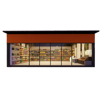 Conteneur de supermarché/épicerie moderne préfabriqué en panneaux sandwich de 20 pieds, facile à installer