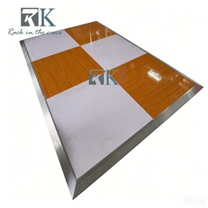 Professional Two Tone Dance Floor Durable Portable Panels For Commercial Party Ceremony Use - Product Image 1