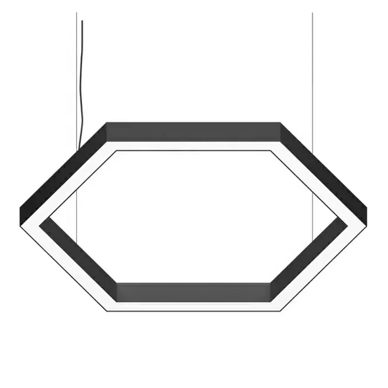 Ce Rohs Hexagon Series ضوء من الألمونيوم مع تقدير 20 مصباح إبداعي لاستوديو صالة الألعاب الرياضية