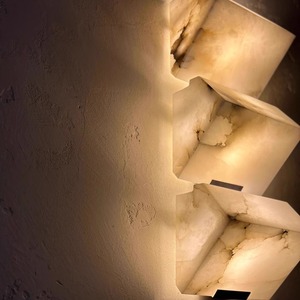Huiju Lighting Natural Snowflake Marble Wall Lamp Led 220V Minimalist Hotel <b>Corridor</b> Ambient <b>Light</b> - Product Image 4