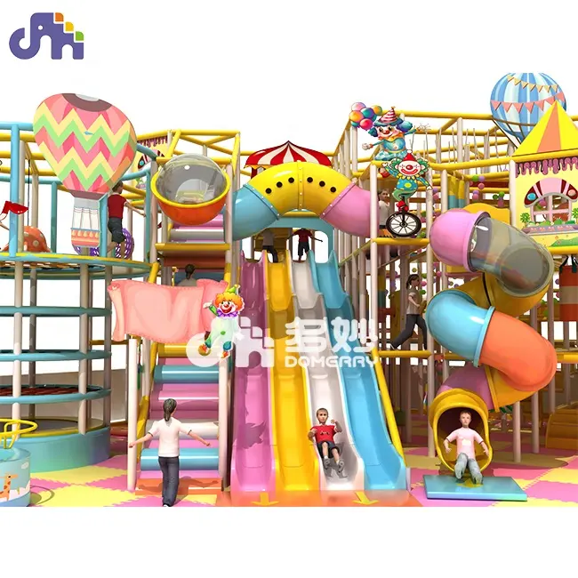 Circus Thema Kids Indoor Glasvezel Speeltoestellen Speeltuin Pretpark Apparatuur Indoor