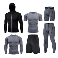 Combinaison de sport pour homme à séchage rapide, pantalon à manches longues, tenue de fitness, course à pied, basketball, entraînement, respirante et à séchage rapide