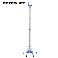 Torre elevadora de aluminio de 7.9m con manivela para elevación de altavoces line array en escenarios, eventos y espectáculos