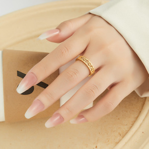 Heart Shaped Openwork Ring Adjustable Silver Tone Jewelry Gift For Women Fashion Index Finger Ring R17251 - Product Image 2