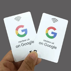 Cartes de visite numériques pour médias sociaux personnalisées RFID <span class=keywords><strong>Google</strong></span> Review Nfc Good Review cartes nfc stand personnalisé - Product Image 4