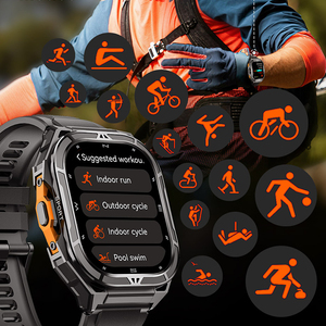 สมาร์ทวอทช์ DSM11 Silver X5 GPS พร้อมฟังก์ชัน SOS ระบบระบุตำแหน่ง GNSS หลายย่านความถี่ เข็มทิศ เครื่องวัดความสูง กันน้ำ 5ATM สำหรับผู้ชาย - Product Image 4