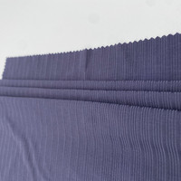 Tissu tricoté extensible en modal de haute qualité, écologique, à rayures, coupe arbitraire, pour vêtements de nuit, jersey simple