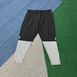 Pantaloni da corsa bicolore da <span class=keywords><strong>uomo</strong></span> di alta qualità con design <span class=keywords><strong>a</strong></span> <span class=keywords><strong>righe</strong></span> sul polpaccio per palestra e allenamento all'aperto. - Product Image 2