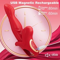 2 in 1 Zungen vibrator Rose Sexspielzeug Weiblich Drücken Sie in G-Punkt Klitoris stimulation Schub Dildo vibrator Weibliche Paare Spielzeug
