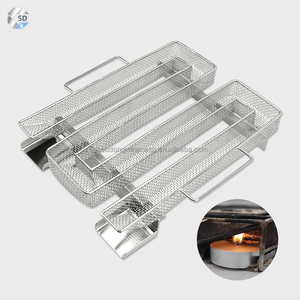 مولد دخان بارد مستطيل من الفولاذ المقاوم للصدأ مولد دخان اللحم - Product Image 1