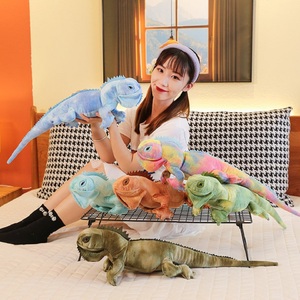 Jouet en peluche d'animal sauvage simulé de 60 cm, lézards, caméléons, reptiles de compagnie réalistes, jouet en peluche doux, lézards réalistes en peluche - Product Image 3
