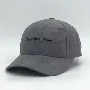 Topi bisbol pria olahraga Logo kustom kualitas merek, topi ayah bordir 6 Panel