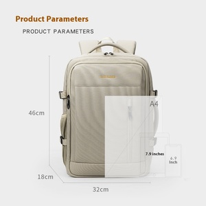 Ba lô du lịch công tác nam <span class=keywords><strong>2025</strong></span>, dung tích lớn, có thể mở rộng, balo đi học, có tính năng chống thấm nước, lớp lót polyester dành cho nam nữ - Product Image 2