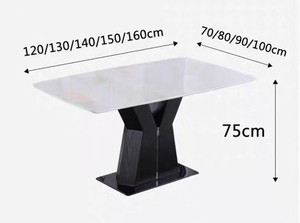 Paslanmaz çelik İtalyan tarzı lüks 6 koltuk 8 koltuk kombinasyonu lüks Modern <span class=keywords><strong>High</strong></span> End yemek odası mobilyası yemek masası - Product Image 5