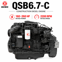 Moteur diesel marin Cummins 6.7L, pompe Cummins, moteur de bateau, moteur de bus d'occasion, Cummins ISF 2.8, ensemble moteur diesel marin Cummins 6CT 6 cylindres