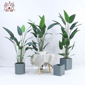 Palmier du Voyageur Artificiel Dream Castle en Pot 200cm+ Décoration Intérieure en Plastique pour la Maison Décoration au Sol Personnalisable - Product Image 4