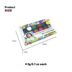 ราคาถูกจาระบีสีหน้าที่ดีที่สุดสำหรับเด็กใบหน้าภาพวาดชุดง่ายต่อการล้างสีร่างกาย - Product Image 4