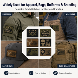 Patchs en velcro brodés sur mesure |   Patchs personnalisés à coudre ou à thermocoller |   Créez votre propre patch avec logo et nom pour vestes et chapeaux - Product Image 6