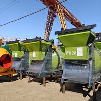 Prix d'usine Yunyang JZC350 Bétonnière à tambour auto-déchargeante, moteur diesel haute efficacité 5,5 kW, capacité 350 L, 4-5 m³/h
