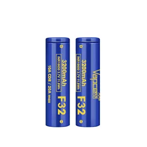 Vapcell 3.7v INR18650 3200mah 10A/20A Battery Performance Similar as NCR18650BD Better than MH1/32E/MG1