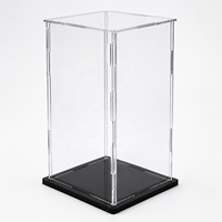 Boîte de présentation en acrylique pour objets de collection, boîte en acrylique transparente à assembler, boîte anti-poussière en plexiglas pour l'affichage de figurines d'action Lego, poupées