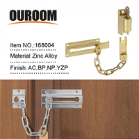 Chaîne de sécurité moderne en alliage de zinc pour porte d'entrée, chaîne de sécurité pour porte d'hôtel