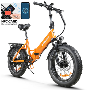 Cadre pliable en alliage d'aluminium rétro SAMEBIKE EU US stock OEM 48V 13Ah 750w vélo électrique de montagne gros pneu pliant ebike - Product Image 2