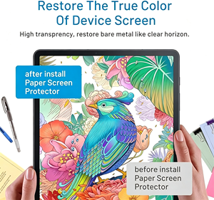 ฟิล์มกันรอยหน้าจอ ODM Paper Drawing Feel สำหรับ Samsung Tab S7/S8/S9 Plus ป้องกันรอยนิ้วมือ ฟิล์มด้าน ป้องกันแสงสะท้อน ป้องกันแสงสีฟ้า - Product Image 4