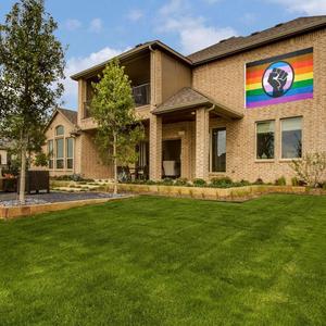 New Arrival Double Side Feminism Rainbow <b>Flags</b> for Yard Lawn Indoor Outdoor Decoration - Product Image 3