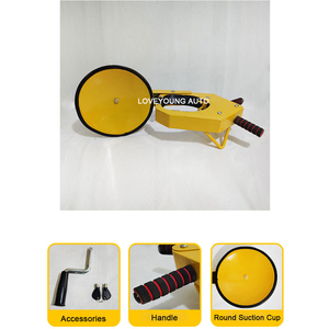 <span class=keywords><strong>Antivol</strong></span> <span class=keywords><strong>de</strong></span> roue réglable en acier jaune pour SUV - Product Image 5