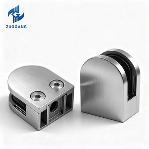 Soporte de Vidrio para Barandilla Ajustable de Acero Inoxidable 304, Abrazadera de Vidrio Moderna para Terraza, Soporte de Vidrio en D Pequeño para Vidrio de 8-10 mm - Product Image 4