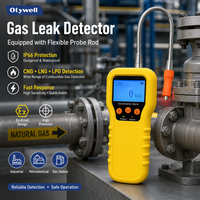 Détecteur de fuite de gaz combustible portable, détecteur de fuite de gaz CNG LNG LPG, alarme de fuite de gaz