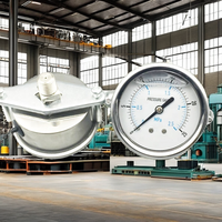 Hot Sale 100 BAR Stainless Steel Manometer Bracket Pressure Gauge DN15 Boiler for Air Water High Quality AIMS Controls 1 Year