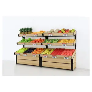 水果和蔬菜摊位储存设备的Prima木制货架