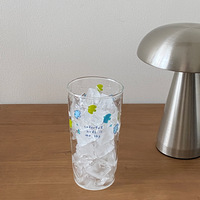 Tasse à eau en verre vintage japonaise motif oiseaux et poissons, grande capacité 400 ml, résistante à la chaleur, pour la maison et le bureau