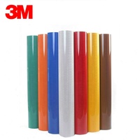 Feuille réfléchissante prismatique haute intensité 50mmX45.72M pour séries 3930 3931 3932 3935 3937, avec masquage en caoutchouc PE imperméable