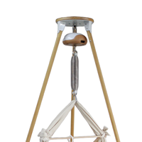 Berceau à bascule électrique pour bébé de style nordique avec support, trépied en bois, vitesse de décoloration lente, faible bruit
