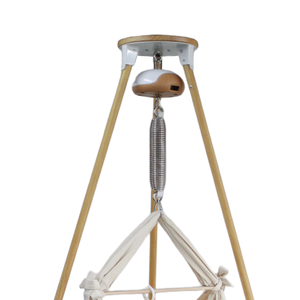 Columpio Eléctrico para Bebé Estilo Nórdico con Soporte, Trípode con Acabado de Madera, Velocidad de Oscilación Lenta, Bajo Nivel de Ruido - Product Image 3