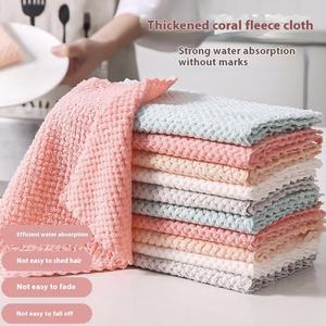 Paño de limpieza para el hogar absorbente de agua grueso del fabricante, <span class=keywords><strong>trapo</strong></span> antiadherente para lavar platos, rejillas de piña para Cocina - Product Image 2