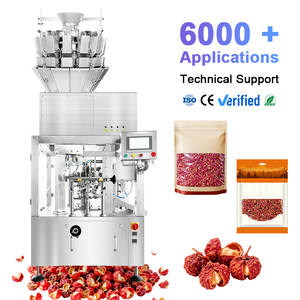 Máquina de Envasado Rotativa Automática para Alimentos: Pimienta de Sichuan, Anís Estrellado Triturado, Gránulos de Curry en Bolsas Doypack con Cierre Zip - Product Image 1