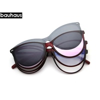 Lunettes Ultem de haute qualité avec trois verres solaires magnétiques pour la conduite