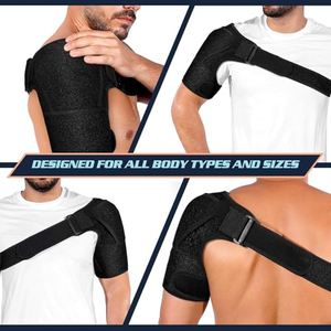 Attelle d'épaule en néoprène réglable pour le sport, avec compression, logo OEM, support protecteur pour blessures - Product Image 2