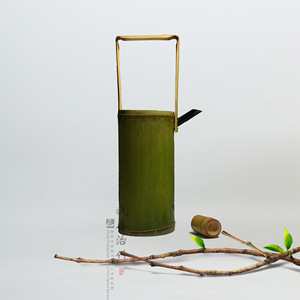 Bamboo Wine Decanter Custom Made Green Simple Style For Wine Serving - Product Image 1