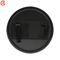Bouclier de protection supérieur en alliage d'aluminium rond robuste pour la gestion des foules et les scénarios tactiques
