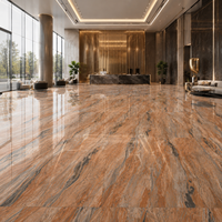 Carreaux de sol en porcelaine effet marbre Calacatta blanc brillant, polis, de luxe, 600x1200mm (24x48 pouces), fabriqués à Foshan